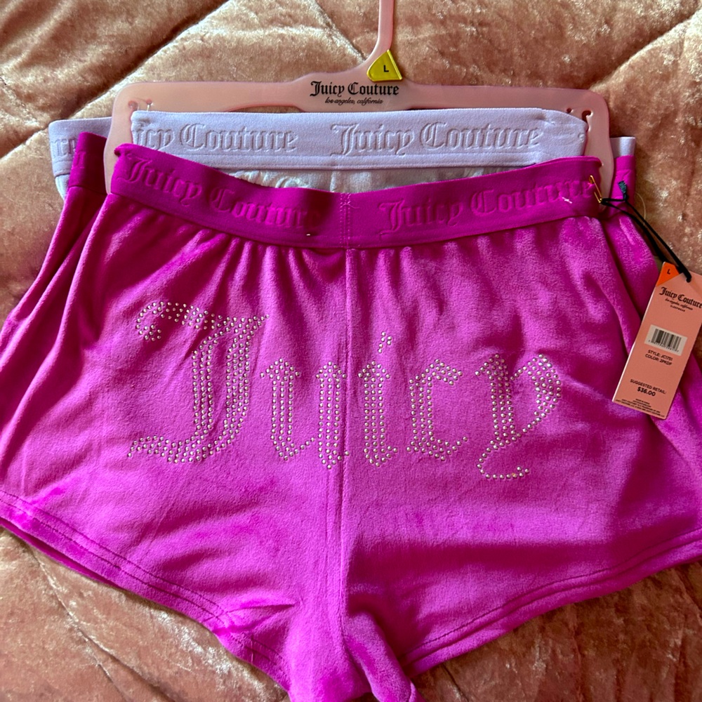 Size Large Juicy Couture soft velour sleep shorts